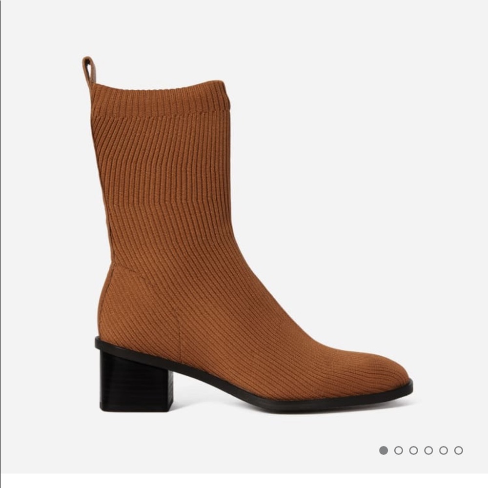 Everlane High-Ankle Glove Boot in ReKnit - Toffee - New in box!